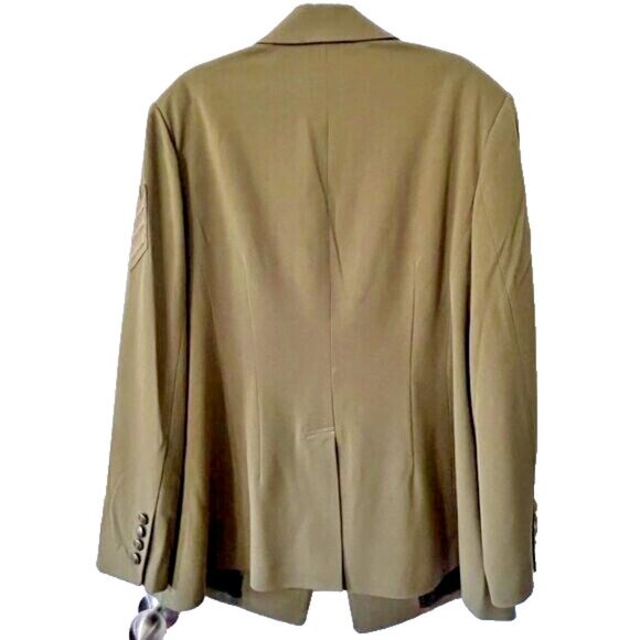 Rachel Roy Military Style Army Green Blazer Jacket Plus Size 18W - Picture 2 of 8
